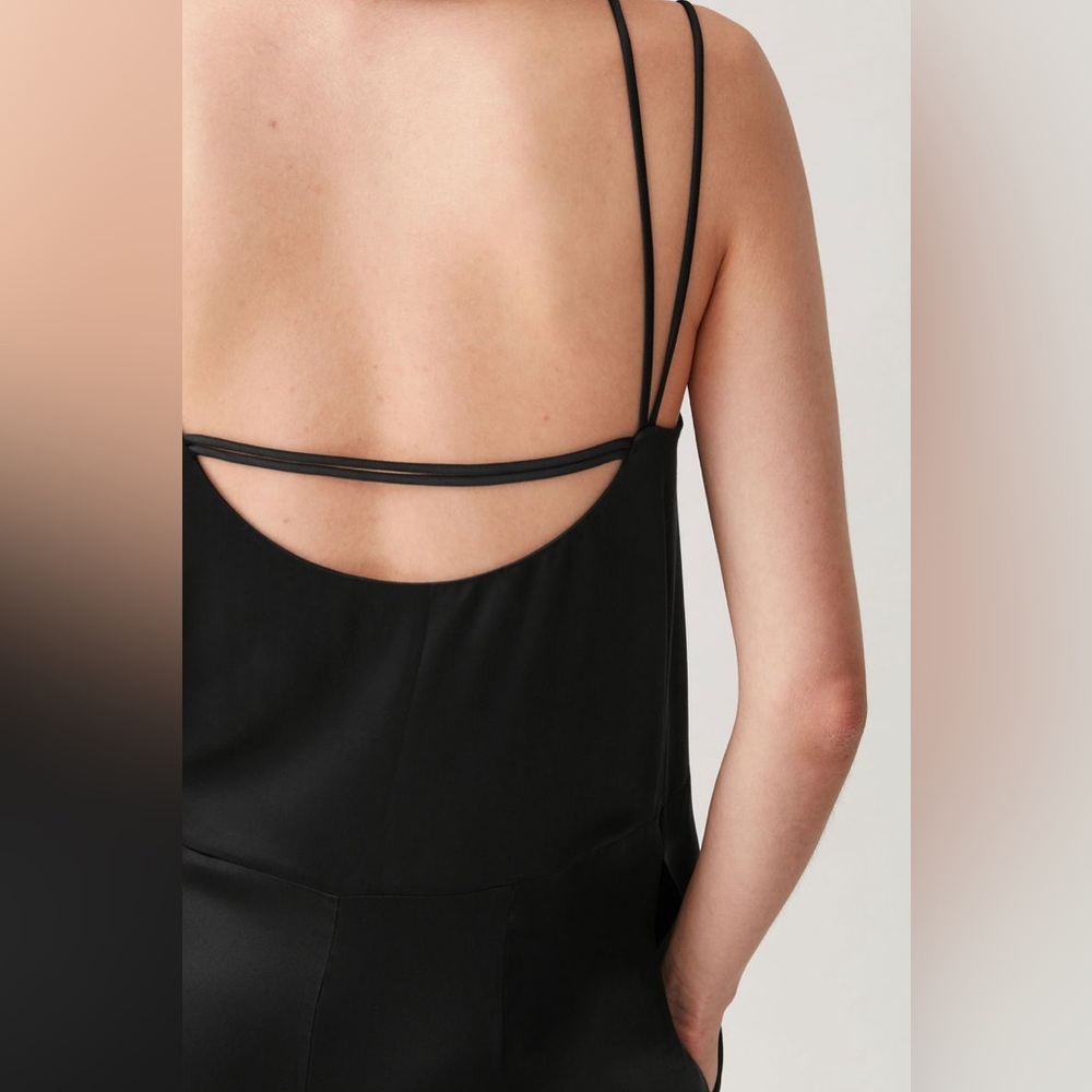 COS Double Strap Jumpsuit Size 6 in Black - Picture 7 of 11